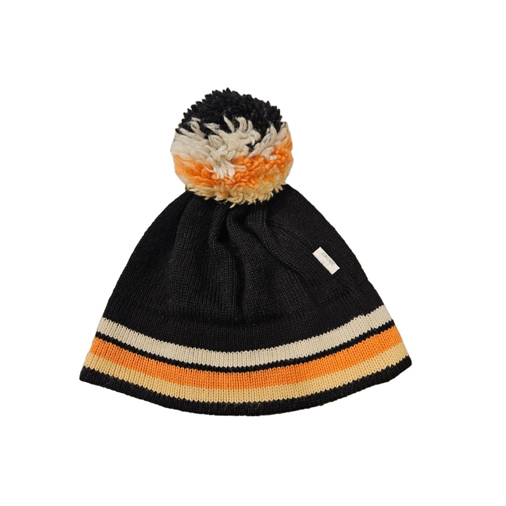 Vintage Itchinomo by Swing West Wool Ski Beanie Hat PomPom Striped Winter Cap OS